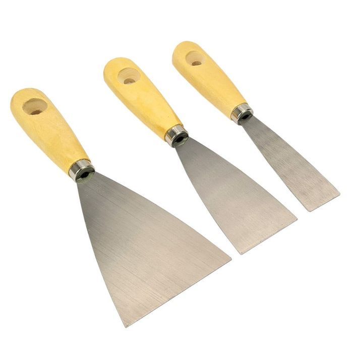 Szpachelka Malarska do Gładzi Silikonu Tapet Kleju Gipsu Fug 3szt