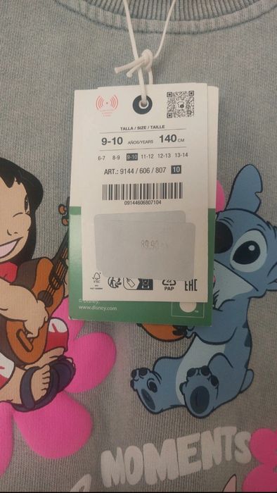 Bluza Lilo & Stitch Zara 140 nowa z metką