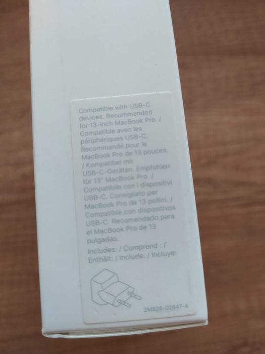 Apple nowa Ładowarka do Macbook USB-C 61 W