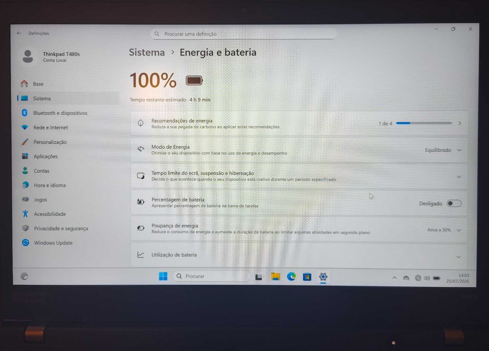 Lenovo ThinkPad T490s | i7 | 32GB RAM | 512GB SSD | Para Reparação