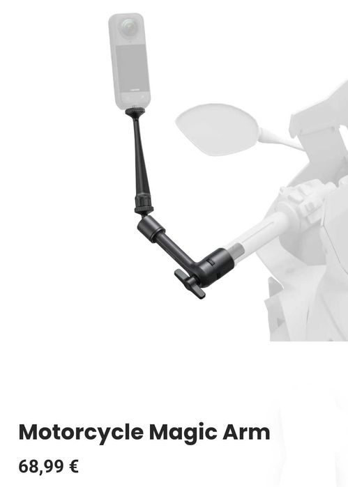 Insta360 motorcycle magic arm