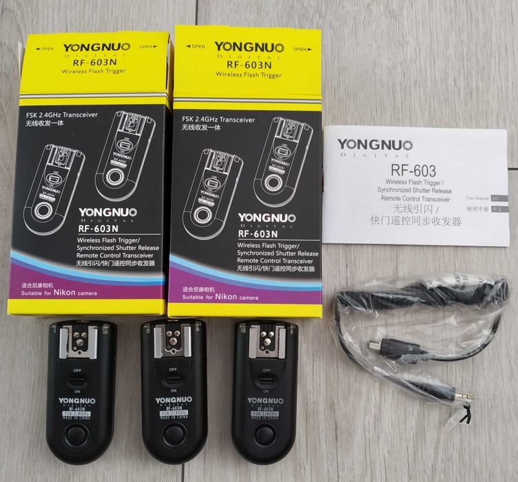 Синхронізатори Yongnuo RF - 603 Nikon (ціна за 3шт)