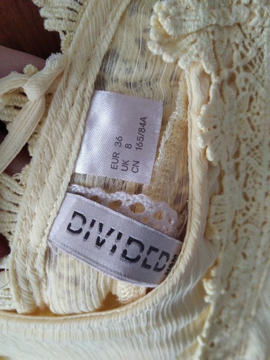 Żółta sukienka h&m 36