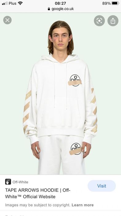 Off white bluza biała unisex