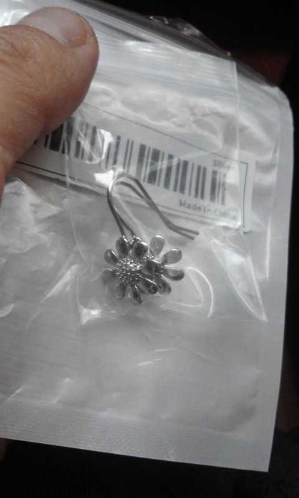 kolczyki nowe nie srebrne