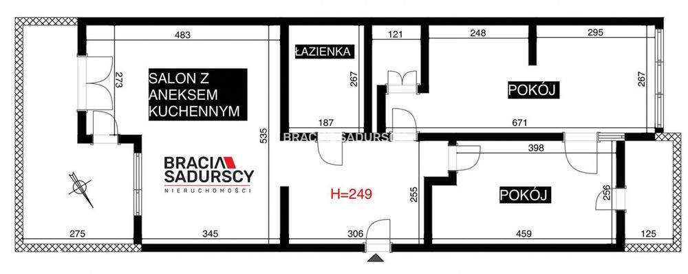 Mieszkanie z możliwym najmcą | komóka | 2 balkony