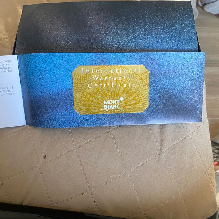 Canetas parker monte blanc com certificado na caixa original várias