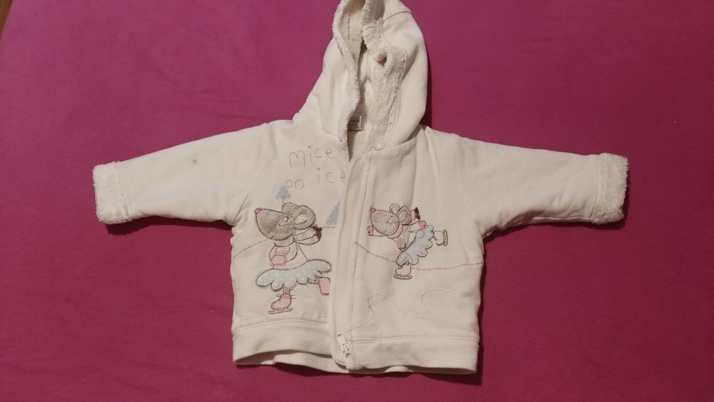 Kurteczka dla dziewczynki na zime 62-68