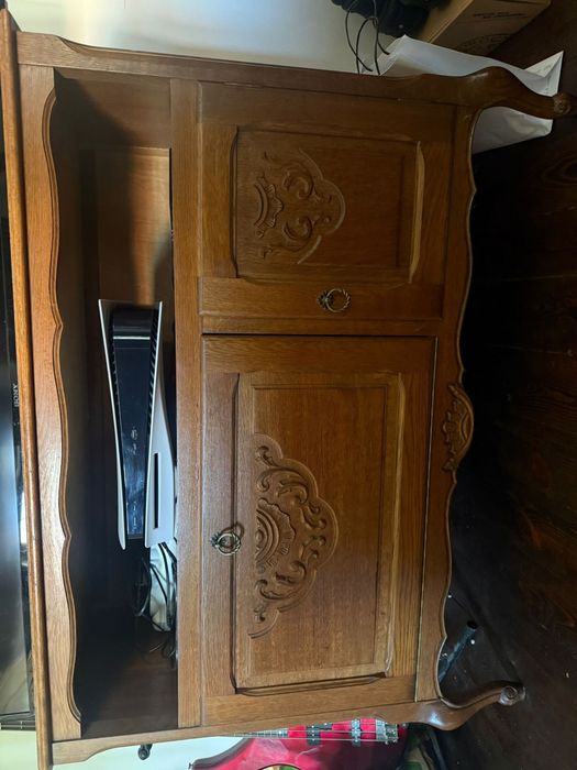 Zestaw mebli ludwik ludwikowskich dąb szafa toaletka łóżko