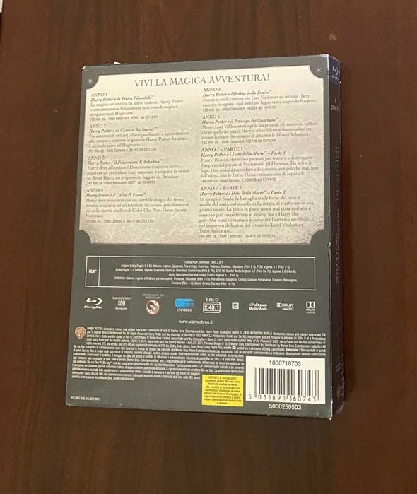 Harry Potter colecção blu-ray completa    NOVO SELADO     ENVIO GRÁTIS