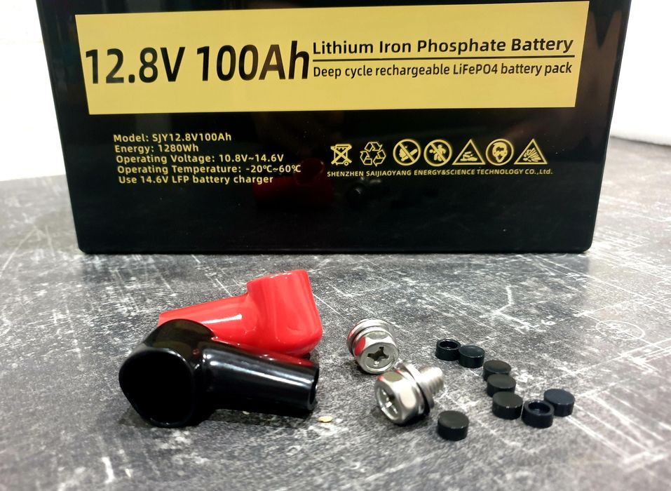 Акумулятор LiFePo4 (літій-залізо-фосфатний)SJY 12V  100Ah(1280Wh)