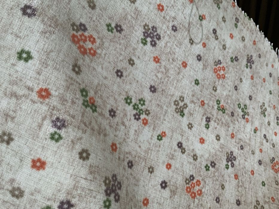 Tkanina NOWY kupon 290x91 cm POLSKI LEN vintage PRL z lat 70