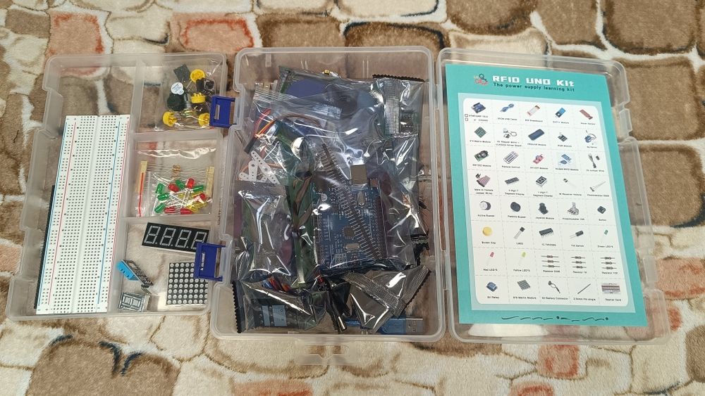 Обучающий набор програмирования Arduino Starter на базе Uno R3 ардуино