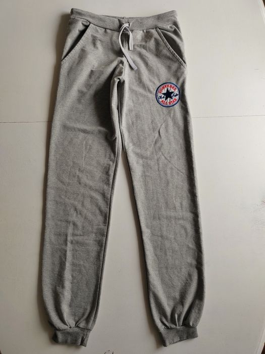 Szare spodnie dresowe z logo Converse dresy