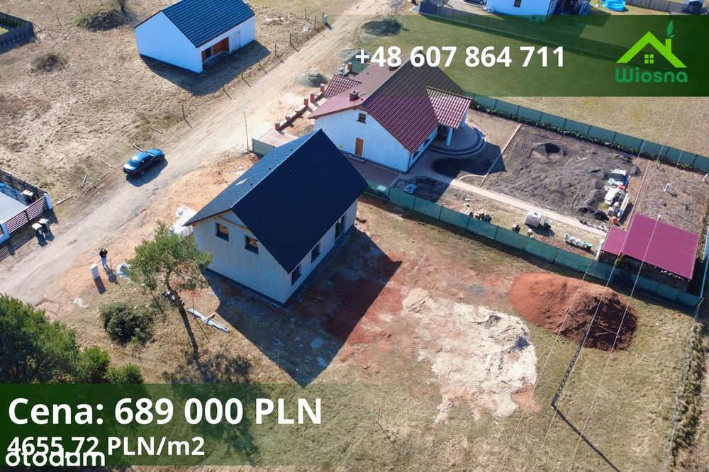 Przestronny dom pod lasem w sąsiedztwie jezior | LUBRZA | 147,99 m2