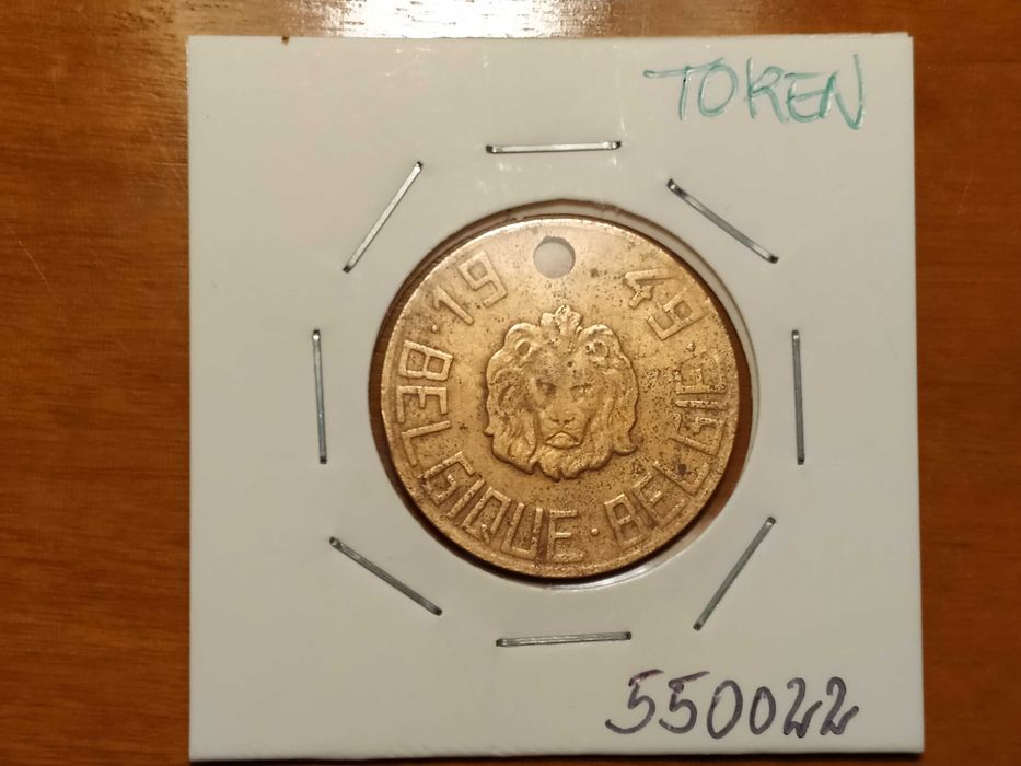 Token da Bélgica de 1949 (ficha nº 550022)