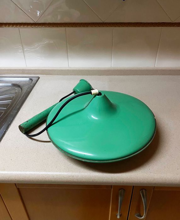 Candeeiro de teto metálico "vintage"