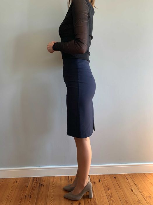 Granatowa spódnica Taranko, rozmiar 34