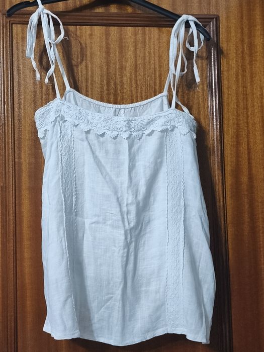 Blusa de alças branca