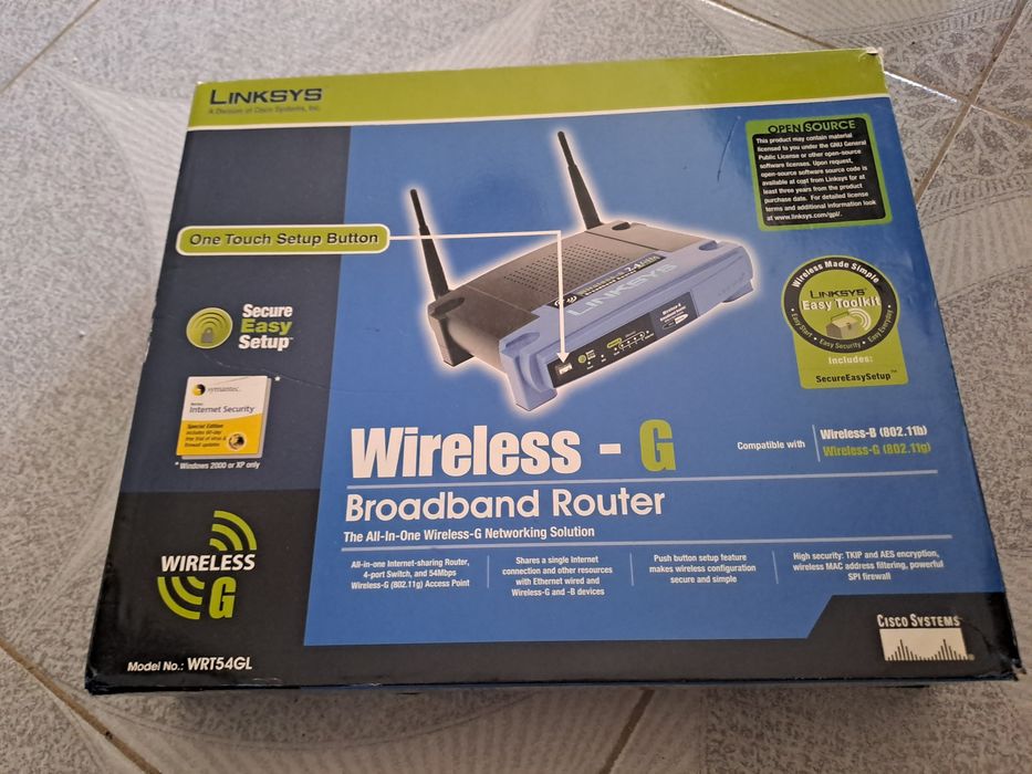 Router Linksys Cisco WRT54GL vpn