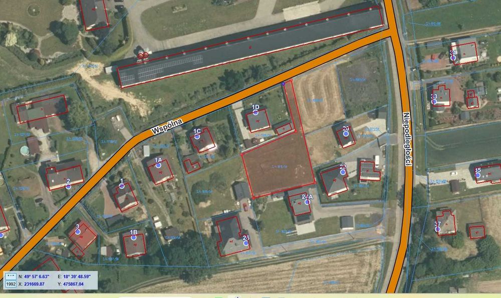 Działka budowlana 1112 m² z kanalizacją – Jastrzębie-Zdrój, Bzie Górne. - Widok 3