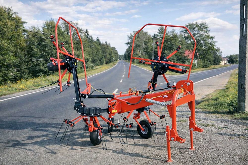 Metal-Technik Przetrząsacz siana 4-wirniki PRZETRZĄSARKA 5,20 PROMOCJA