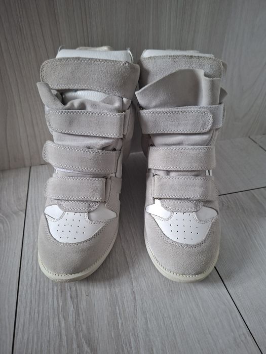 Sneakersy na wzór Isabel Marant używane, 39