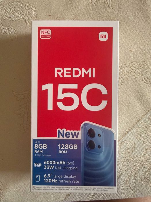 Telefon XIAOMI REDMI 15C | 4+4GB Extension/128GB NOWY!!!