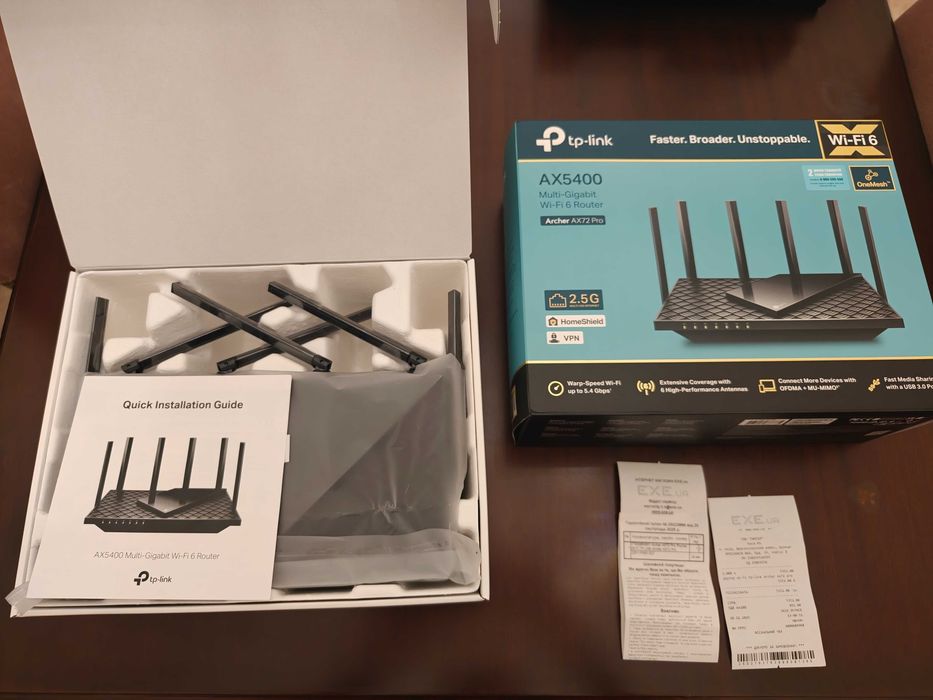Wi-Fi роутер TP-LINK Archer AX72 Pro (новый, на гарантии)