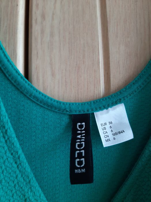 Zielona sukienka 36 H&M