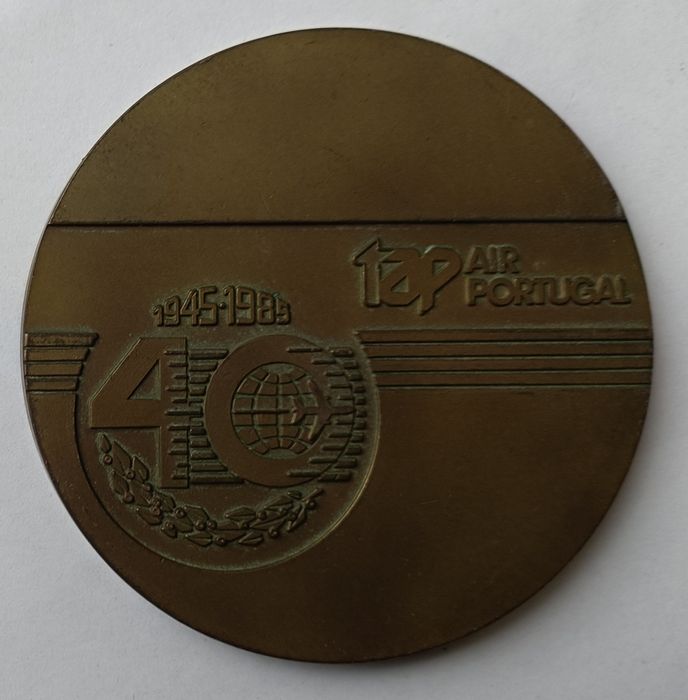 Medalhas TAP Air Portugal. Transportes Aéreos Portugueses.