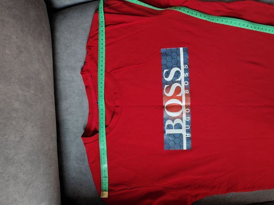 T-shirt bawełniany czerwony, rozmiar M-