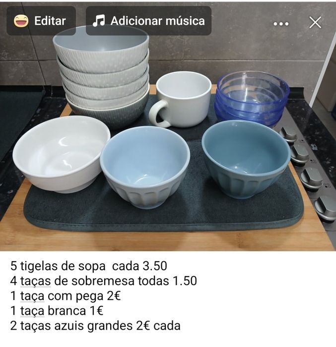 Recheio de cozinha loiça