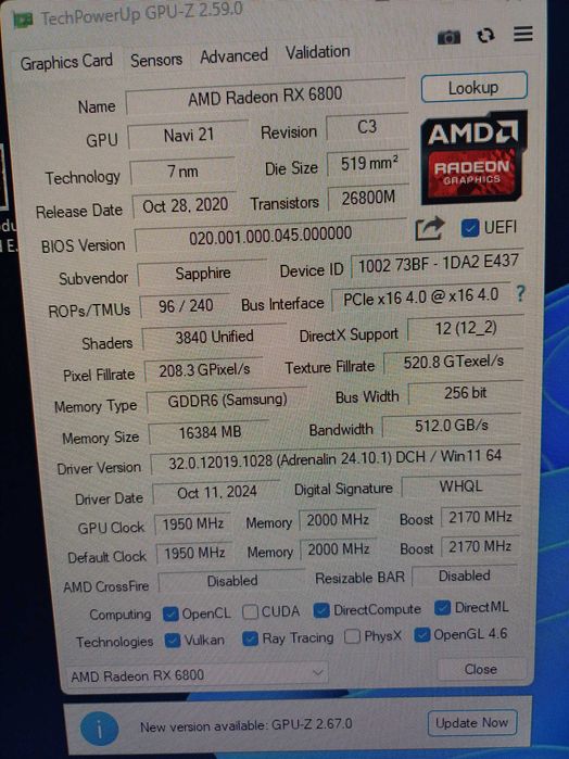 ПК: Ryzen5 5600x+Rx6800+ 16gb Kingston 3200mhz+b550m-a
