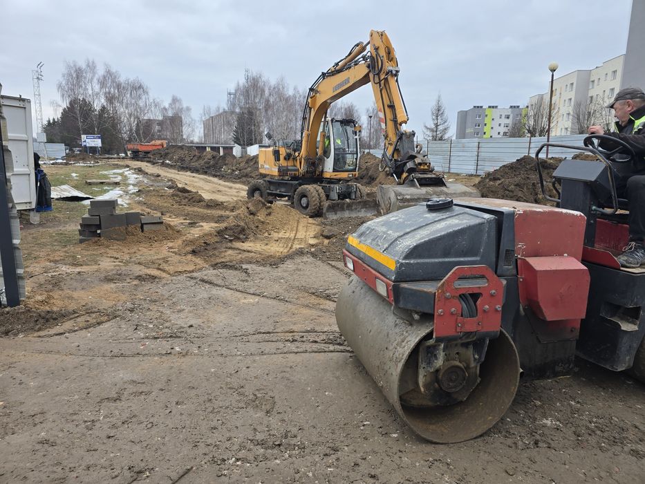 Uslugi  koparką koparko-ładowarka,transport
