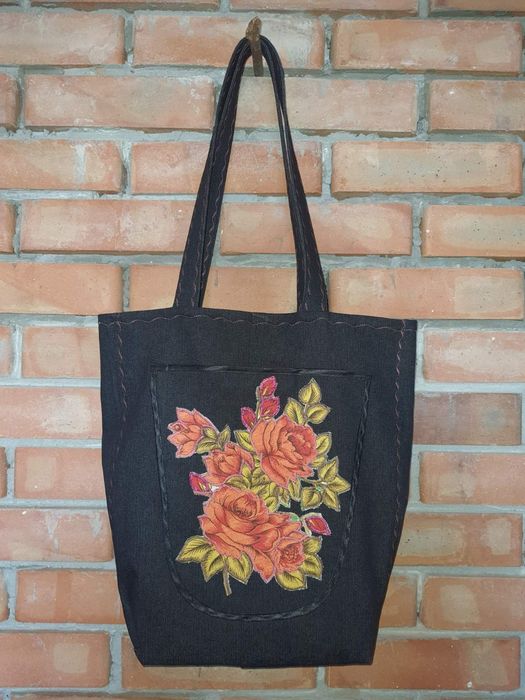 Женская сумка ШОППЕР (из денима)