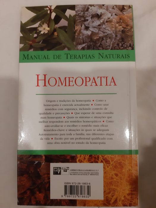 Manual das terapias naturais Homeopatia