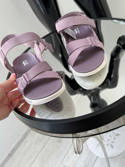 Женские босоножки на липучках Skechers GO Walk Arch 36/37/38/39/40/41р