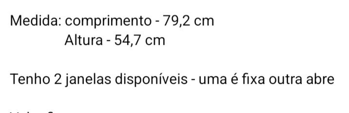 Janelas caravana ( vidro simples)