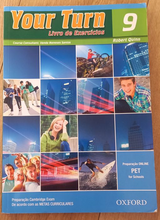 Caderno de Fichas de Inglês (9º ano), usado, em bom estado