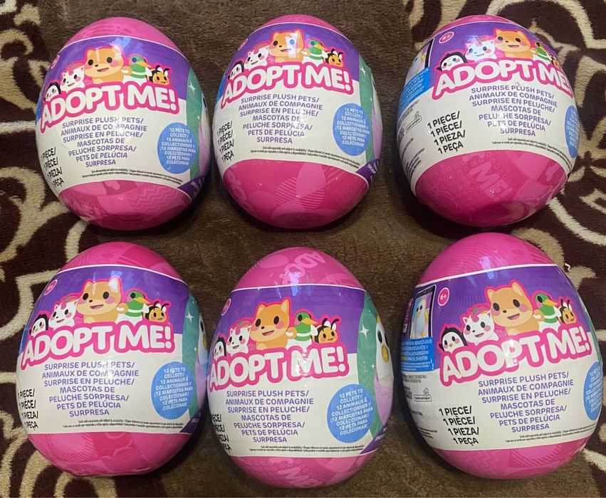 М'яка іграшка-сюрприз в яйці ADOPT ME! S3 КУМЕДНІ ЗВІРЯТКА