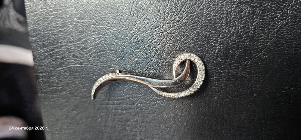 брошка из серебра 925