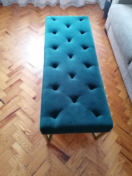 Banqueta veludo verde