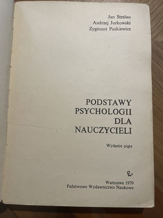 Podstawy psychologii dla nauczycieli - podręcznik