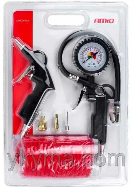 Набір пневмоінструментів для компресора 6 в 1 AMIO  (15 бар / 5 м)