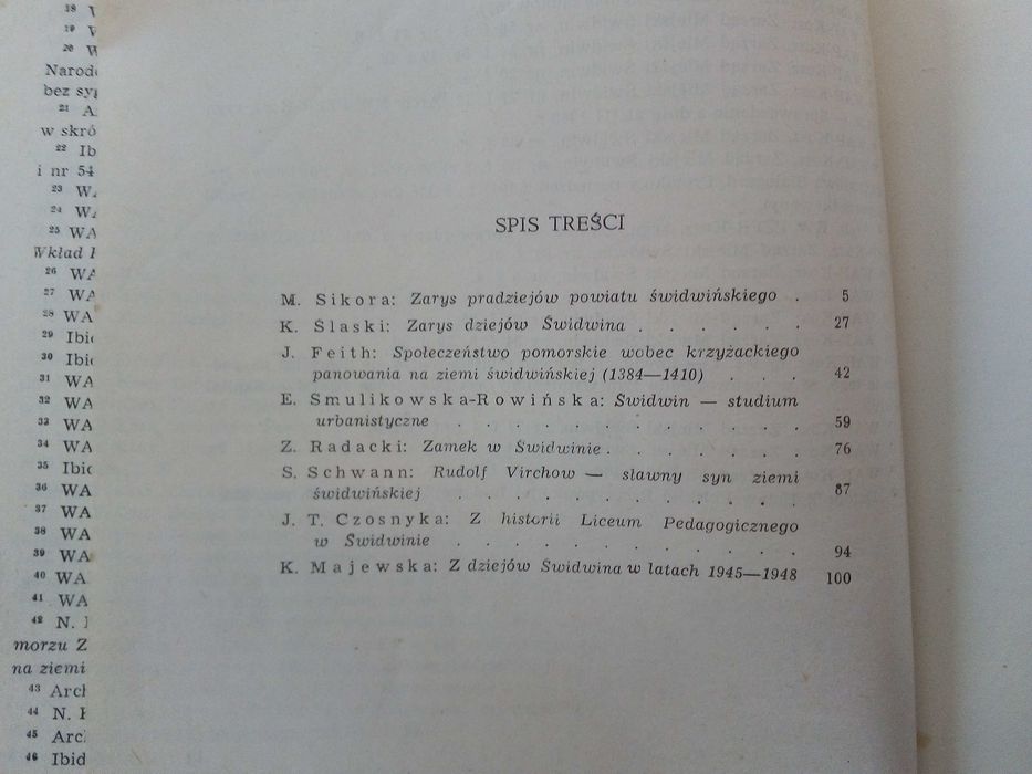 Z dziejów Świdwina -praca zbiorowa 1963r książka