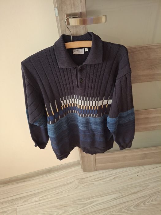 Sweter męski polo