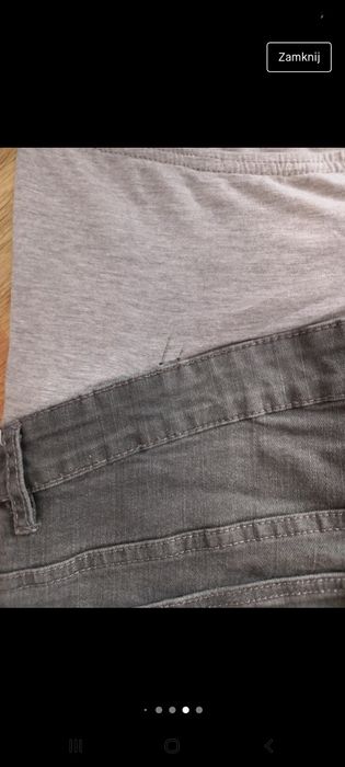 Komplet zestaw Spodnie ciążowe Esmara + Tshirt ciążowy koszulka