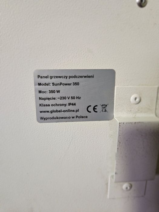 Panel grzewczy na podczerwień 350W