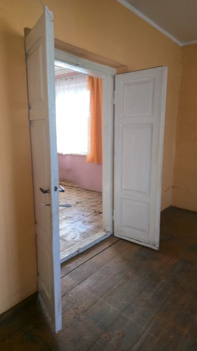 Drewniane drzwi dębowe podwójne – 2 pary, vintage, lata 50.